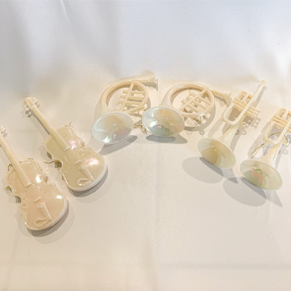 Orchestra Instruments Christmas Ornaments - Set of 6